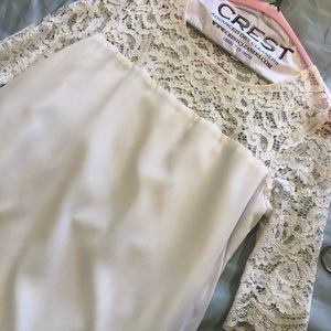 BB Dakota white dress with beautiful lace detail